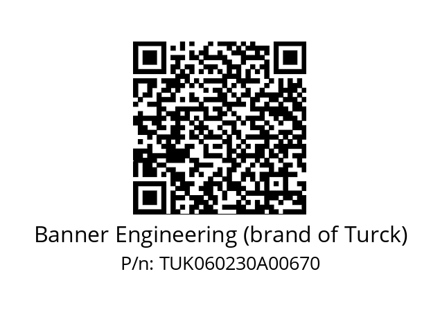   Banner Engineering (brand of Turck) TUK060230A00670