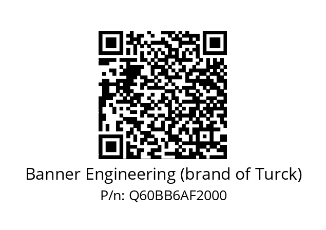   Banner Engineering (brand of Turck) Q60BB6AF2000