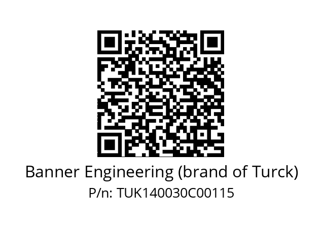  Q45BB6F Banner Engineering (brand of Turck) TUK140030C00115