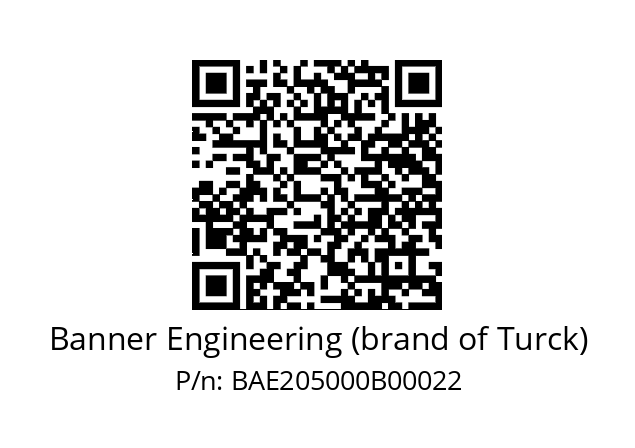   Banner Engineering (brand of Turck) BAE205000B00022