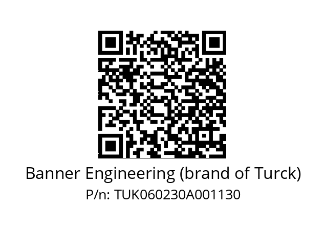   Banner Engineering (brand of Turck) TUK060230A001130