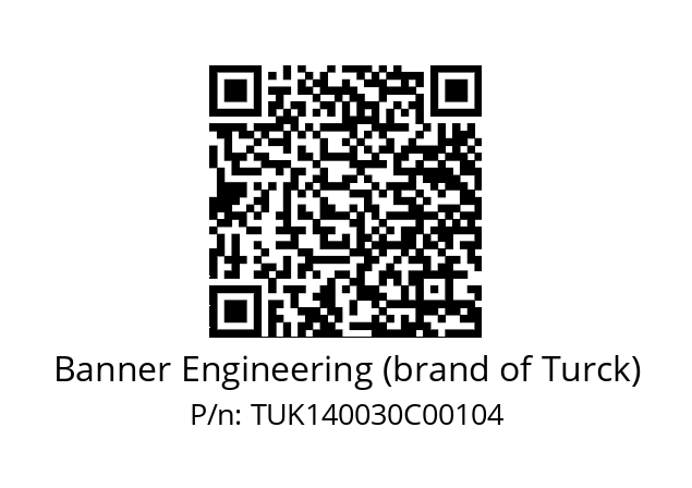   Banner Engineering (brand of Turck) TUK140030C00104