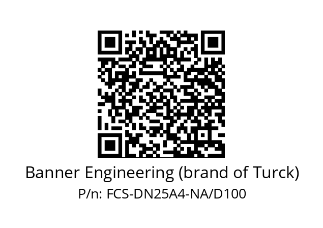   Banner Engineering (brand of Turck) FCS-DN25A4-NA/D100