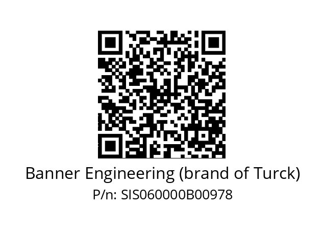   Banner Engineering (brand of Turck) SIS060000B00978