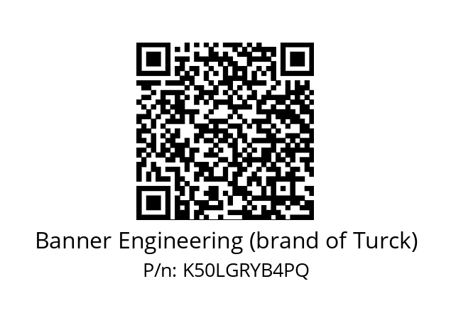   Banner Engineering (brand of Turck) K50LGRYB4PQ