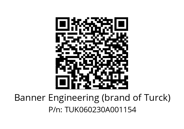   Banner Engineering (brand of Turck) TUK060230A001154