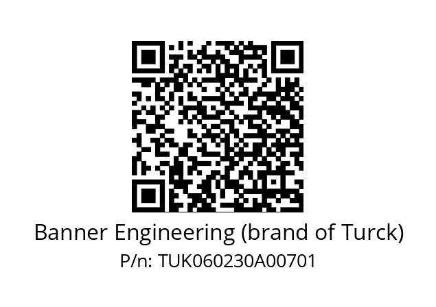   Banner Engineering (brand of Turck) TUK060230A00701