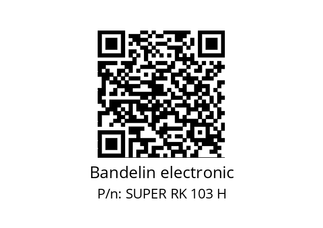   Bandelin electronic SUPER RK 103 H