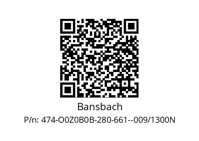   Bansbach 474-O0Z0B0B-280-661--009/1300N