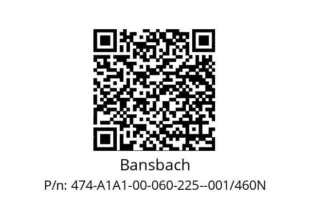   Bansbach 474-A1A1-00-060-225--001/460N