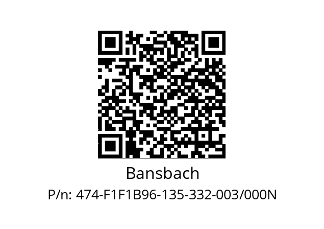   Bansbach 474-F1F1B96-135-332-003/000N