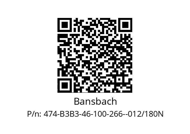   Bansbach 474-B3B3-46-100-266--012/180N