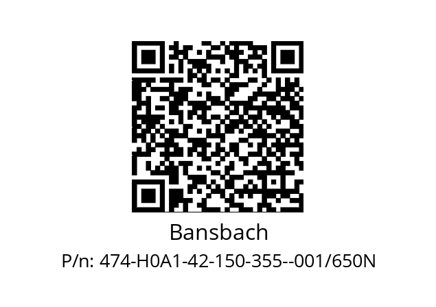   Bansbach 474-H0A1-42-150-355--001/650N