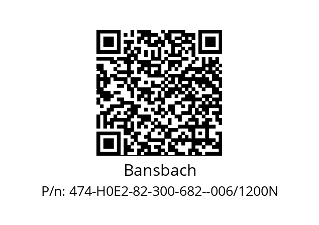   Bansbach 474-H0E2-82-300-682--006/1200N