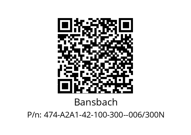   Bansbach 474-A2A1-42-100-300--006/300N