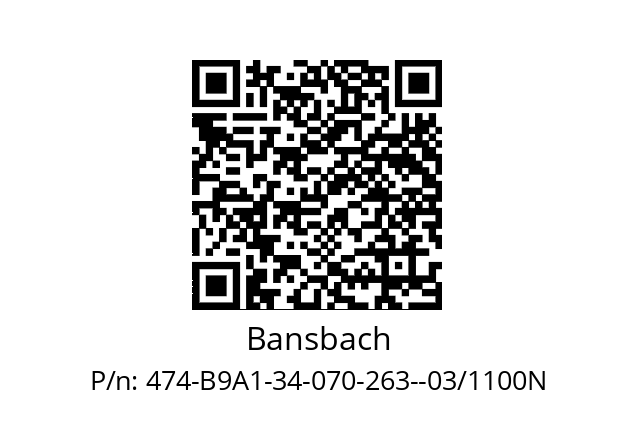   Bansbach 474-B9A1-34-070-263--03/1100N