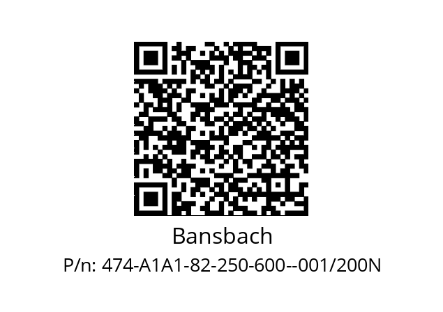   Bansbach 474-A1A1-82-250-600--001/200N