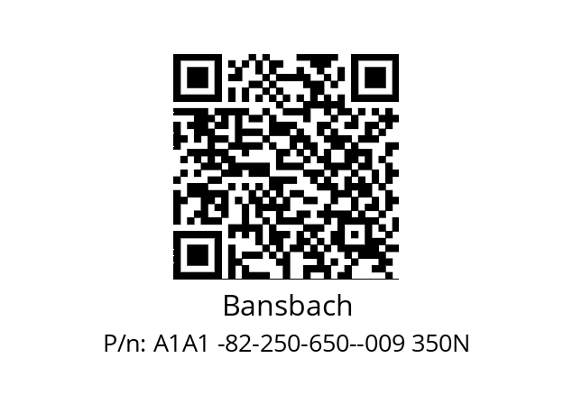   Bansbach A1A1 -82-250-650--009 350N