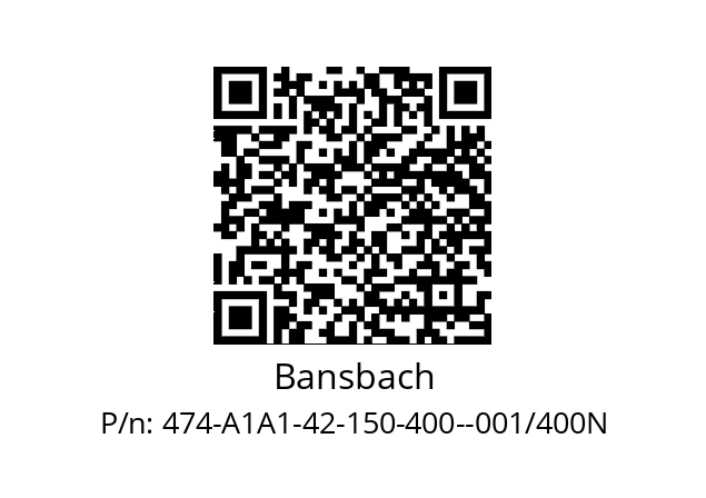   Bansbach 474-A1A1-42-150-400--001/400N