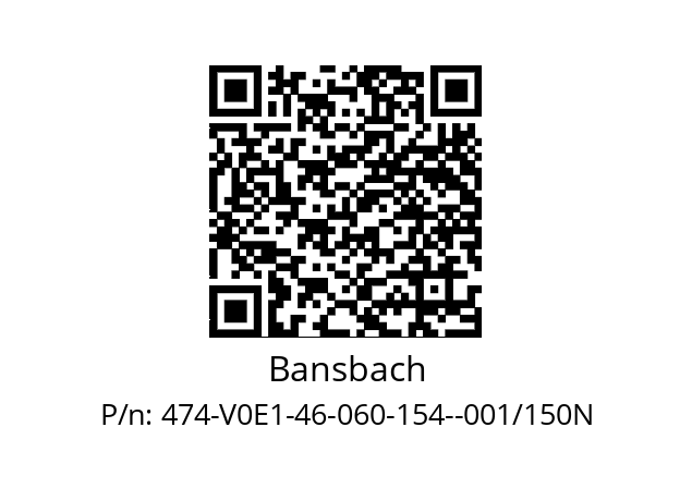   Bansbach 474-V0E1-46-060-154--001/150N