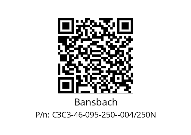   Bansbach C3C3-46-095-250--004/250N