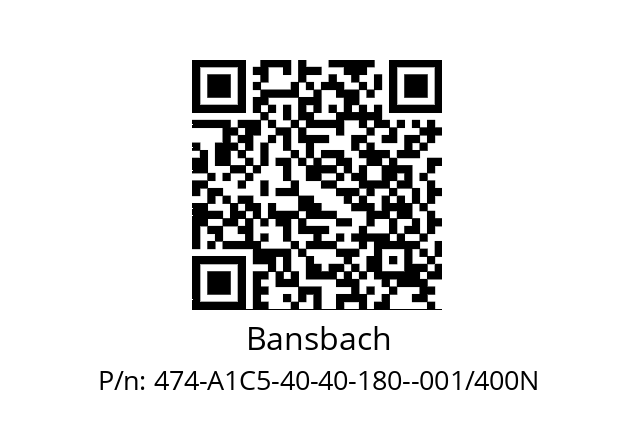   Bansbach 474-A1C5-40-40-180--001/400N