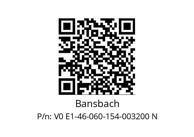   Bansbach V0 E1-46-060-154-003200 N