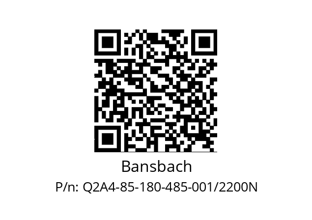   Bansbach Q2A4-85-180-485-001/2200N