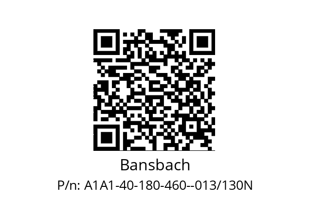   Bansbach A1A1-40-180-460--013/130N