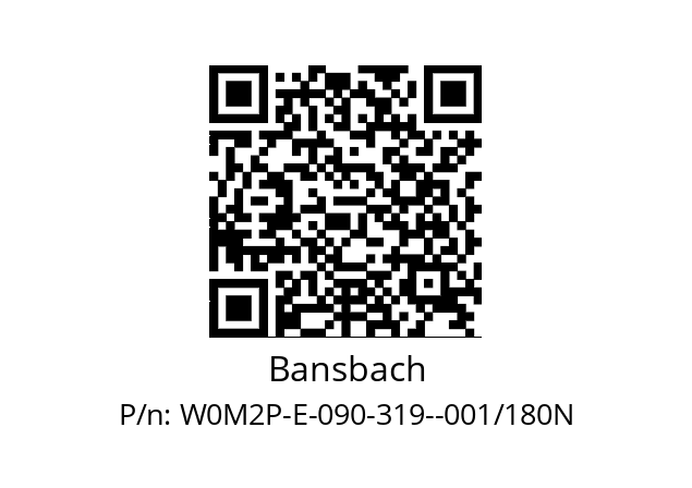   Bansbach W0M2P-E-090-319--001/180N