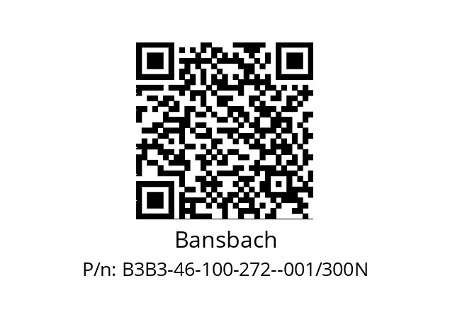   Bansbach B3B3-46-100-272--001/300N