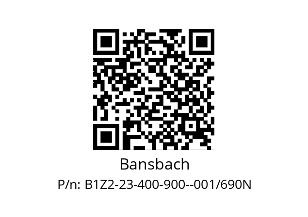   Bansbach B1Z2-23-400-900--001/690N