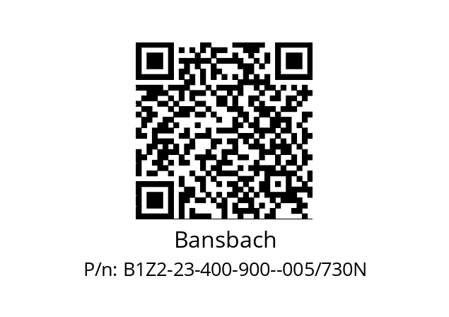   Bansbach B1Z2-23-400-900--005/730N