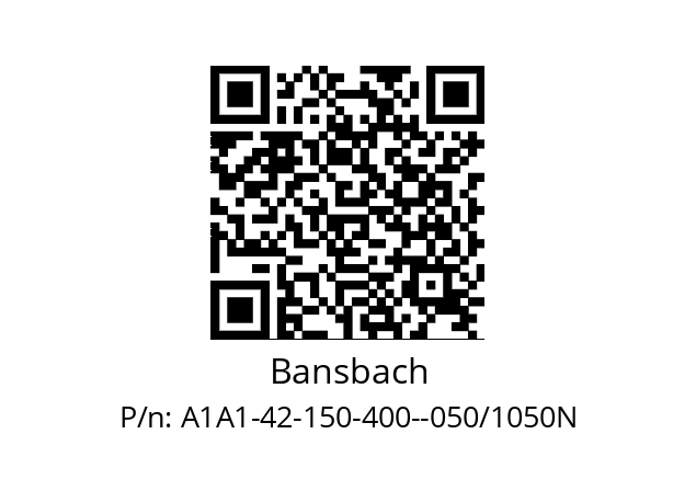   Bansbach A1A1-42-150-400--050/1050N