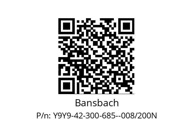   Bansbach Y9Y9-42-300-685--008/200N