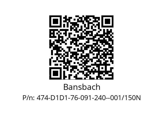   Bansbach 474-D1D1-76-091-240--001/150N