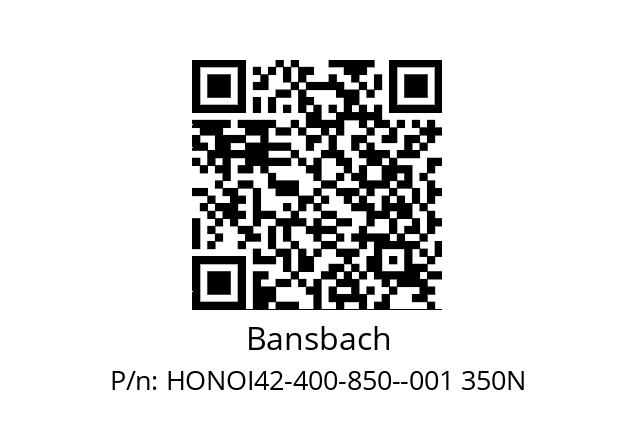   Bansbach HONOI42-400-850--001 350N