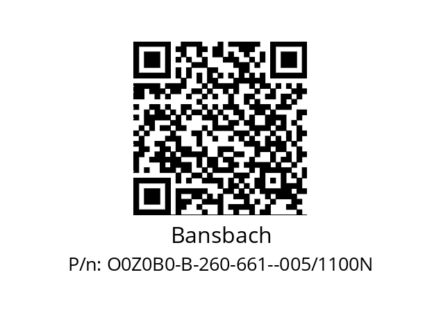   Bansbach O0Z0B0-B-260-661--005/1100N