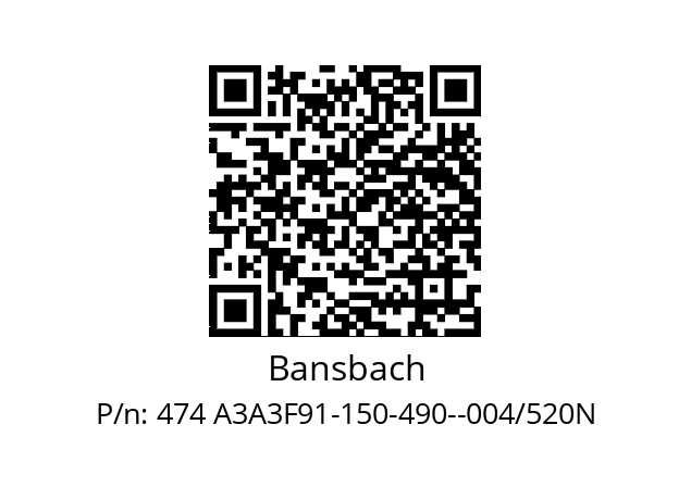   Bansbach 474 A3A3F91-150-490--004/520N