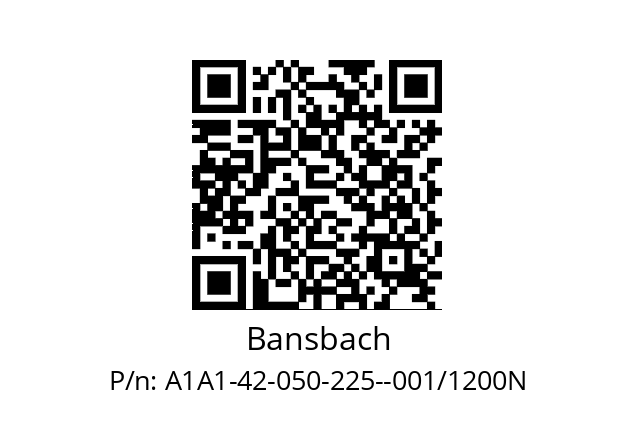   Bansbach A1A1-42-050-225--001/1200N