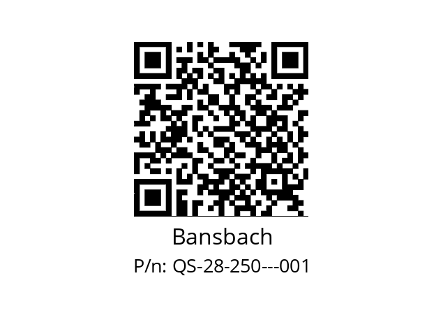   Bansbach QS-28-250---001