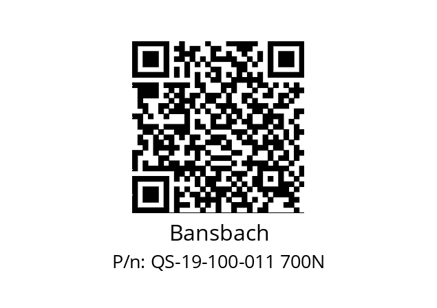   Bansbach QS-19-100-011 700N