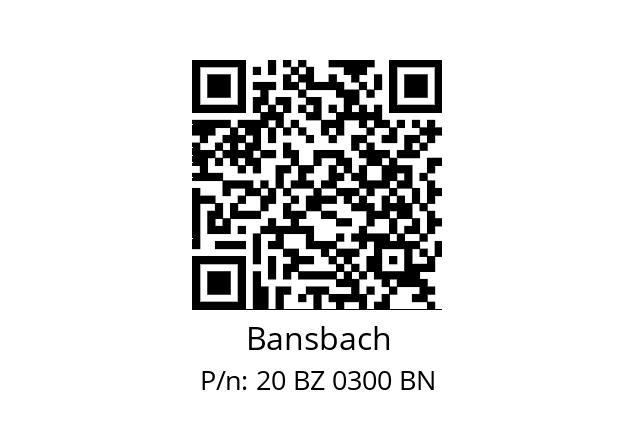   Bansbach 20 BZ 0300 BN