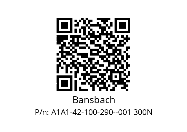   Bansbach A1A1-42-100-290--001 300N