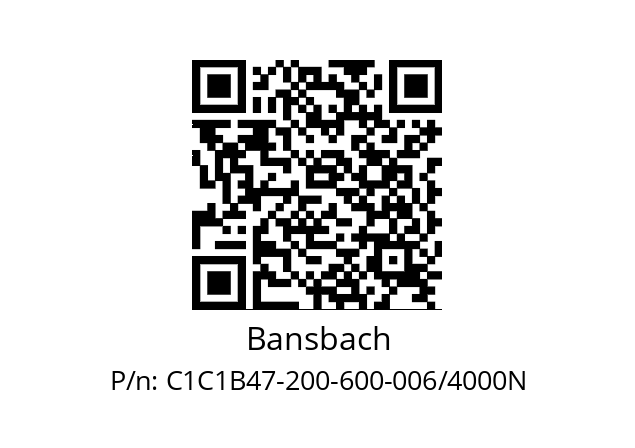   Bansbach C1C1B47-200-600-006/4000N