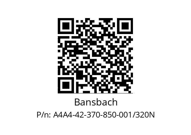   Bansbach A4A4-42-370-850-001/320N