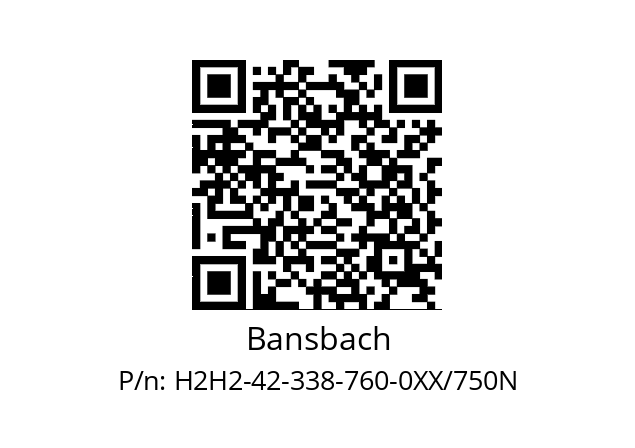   Bansbach H2H2-42-338-760-0XX/750N