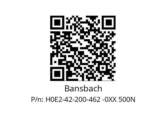   Bansbach H0E2-42-200-462 -0XX 500N