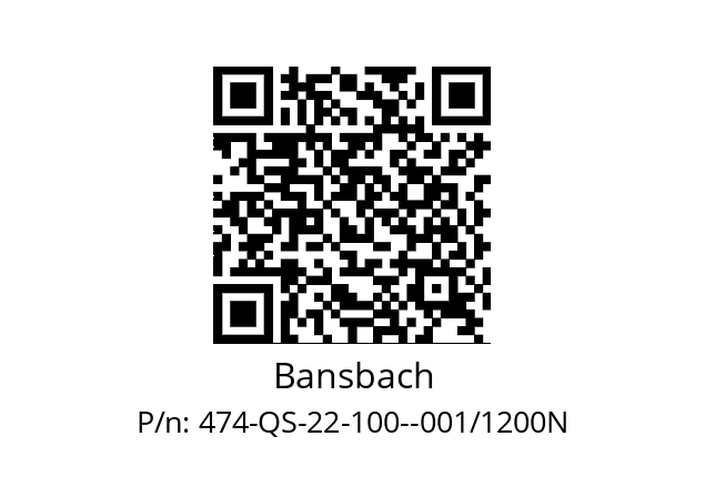   Bansbach 474-QS-22-100--001/1200N