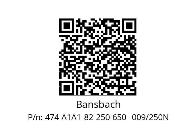   Bansbach 474-A1A1-82-250-650--009/250N